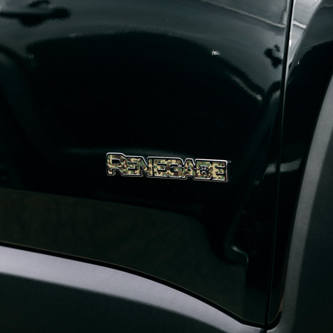 RENEGADE Emblem Decal | Camo - fits 2015-2024 Renegade