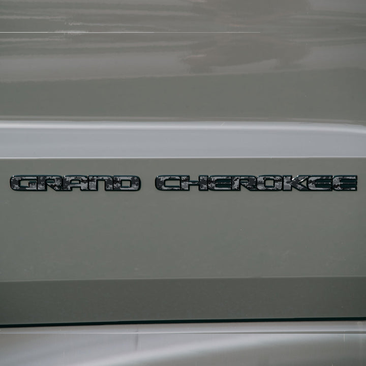 GRAND CHEROKEE Emblem Decal | Camo - fits 2017-2022 Grand Cherokee WK2
