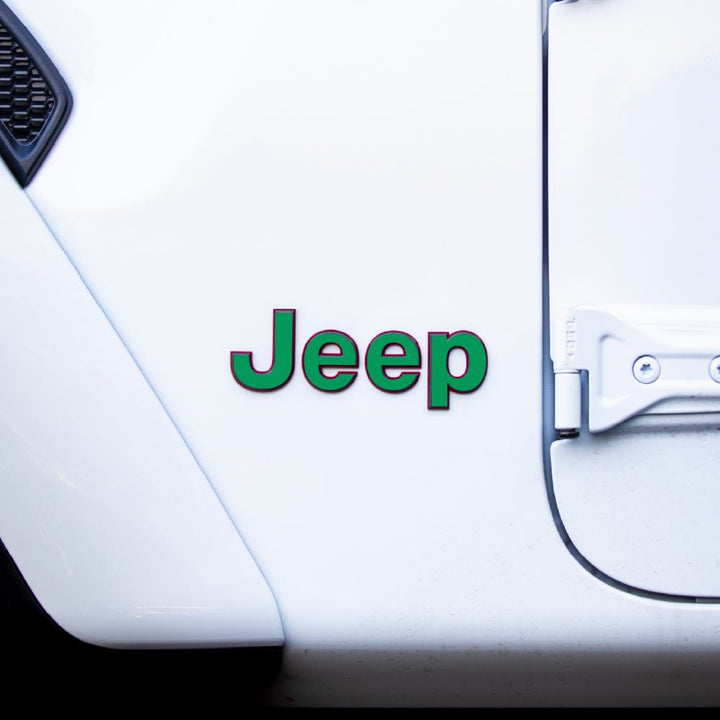 Jeep Wrangler Emblem Decal set | Custom Color