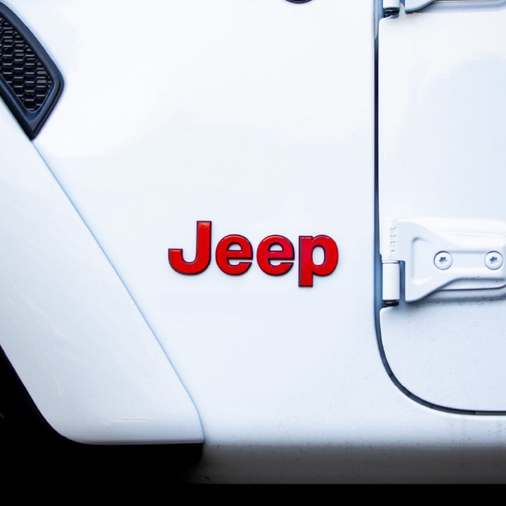 Jeep Wrangler Emblem Decal set | Custom Color