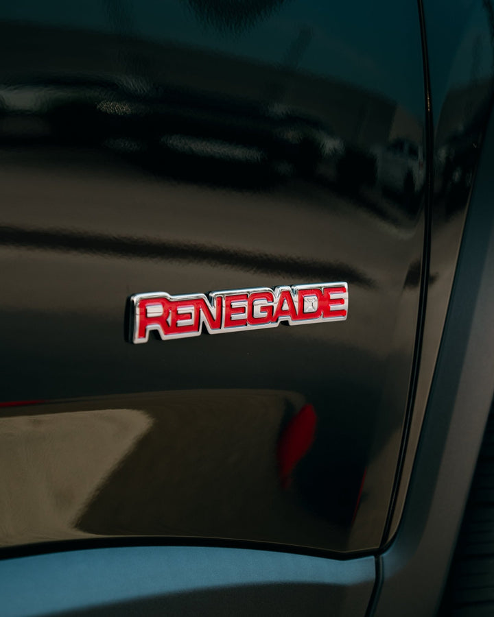 RENEGADE Emblem Decal | Custom Color - fits 2015-2024 Renegade