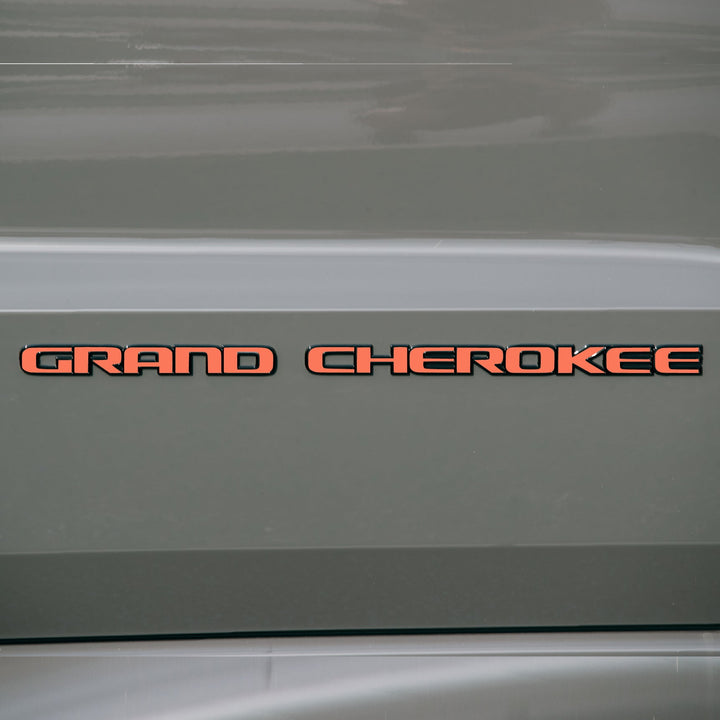 GRAND CHEROKEE Emblem Decal | Custom Color - fits 2017-2022 Grand Cherokee WK2