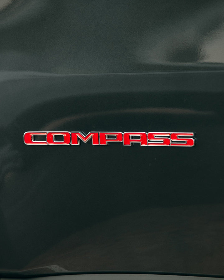 Custom Color Emblem Overlay for Jeep Compass | Set for driver and passenger emblems