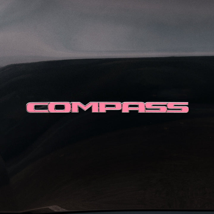 Custom Color Emblem Overlay for Jeep Compass | Set for driver and passenger emblems
