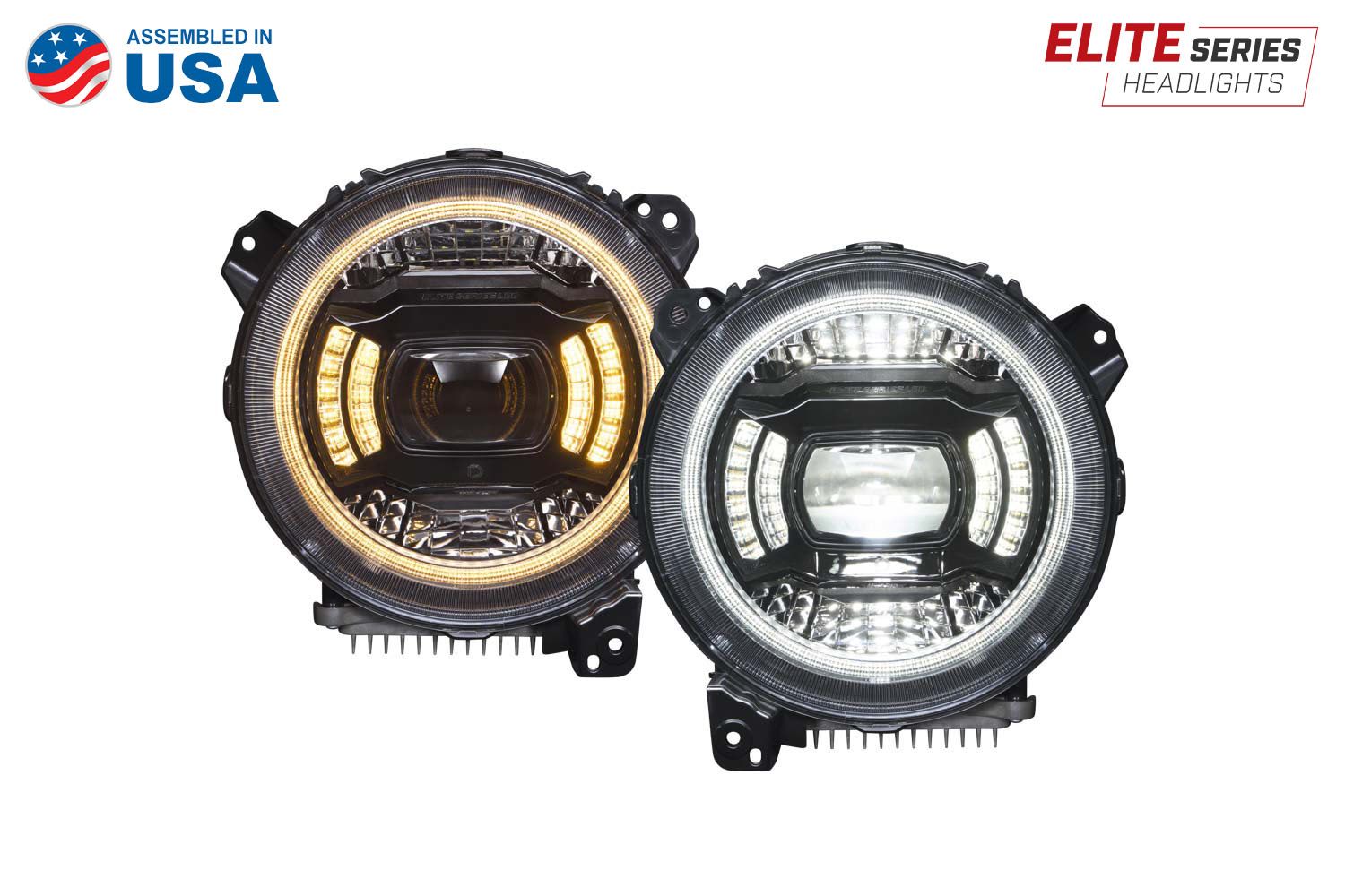 Elite LED Headlights for 2018-2023 Jeep JL Wrangler - AdventureLifeDecals