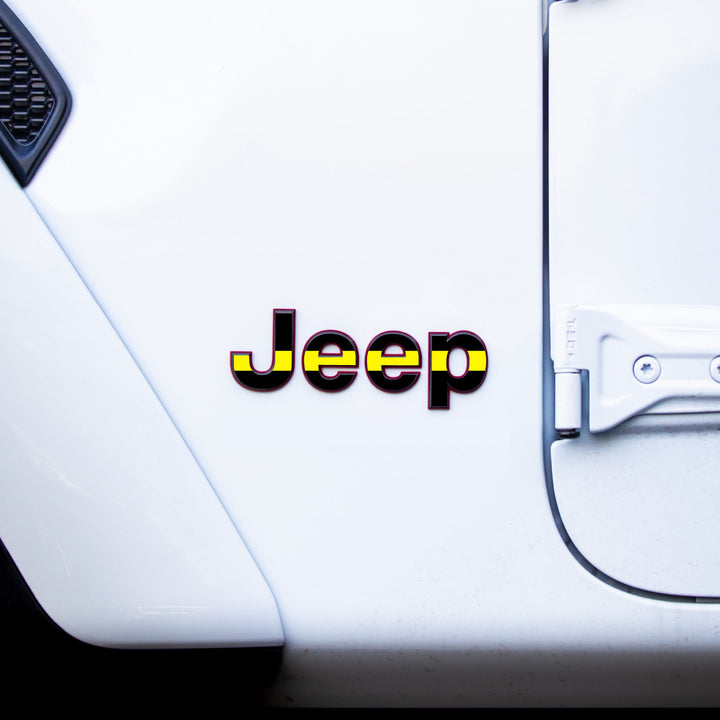 Jeep Wrangler Emblem Decal set | First Responder