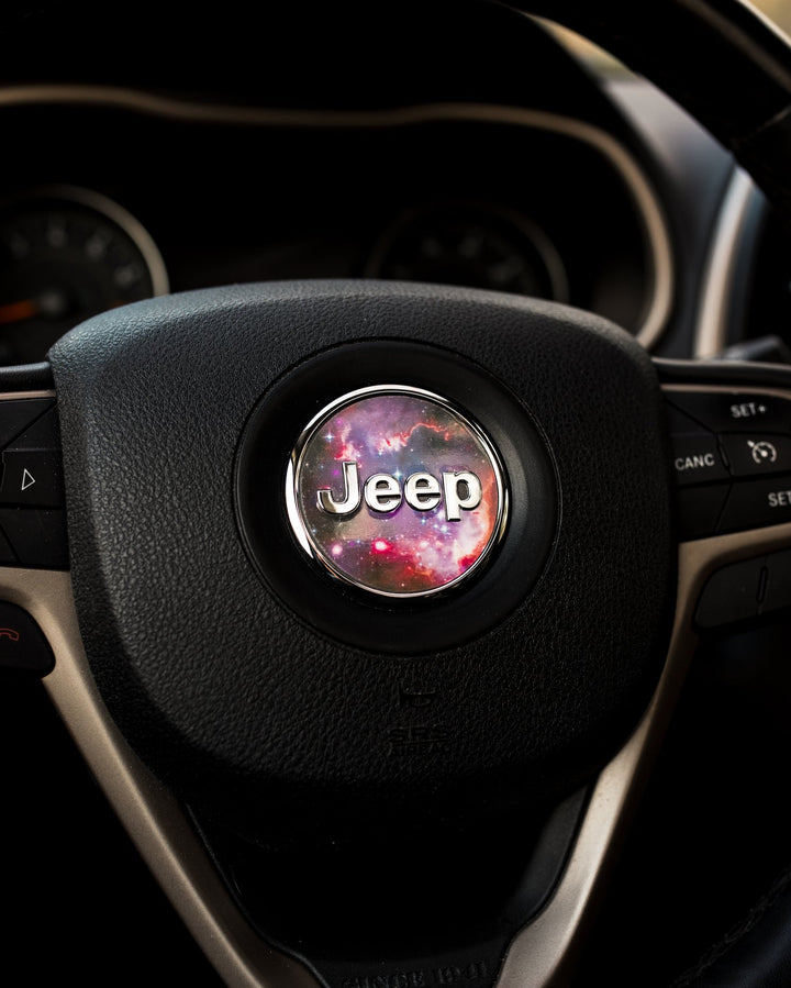Galaxy Print Steering Wheel Decal for Jeep