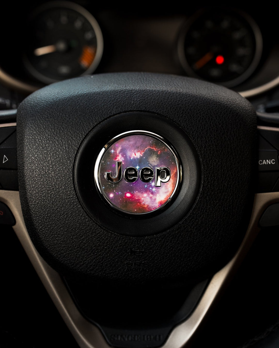 Galaxy Print Steering Wheel Decal for Jeep