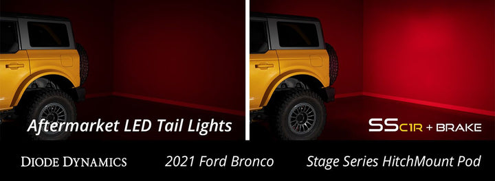 HitchMount LED Pod Reverse Kit for 2021-2023 Ford Bronco - AdventureLifeDecals