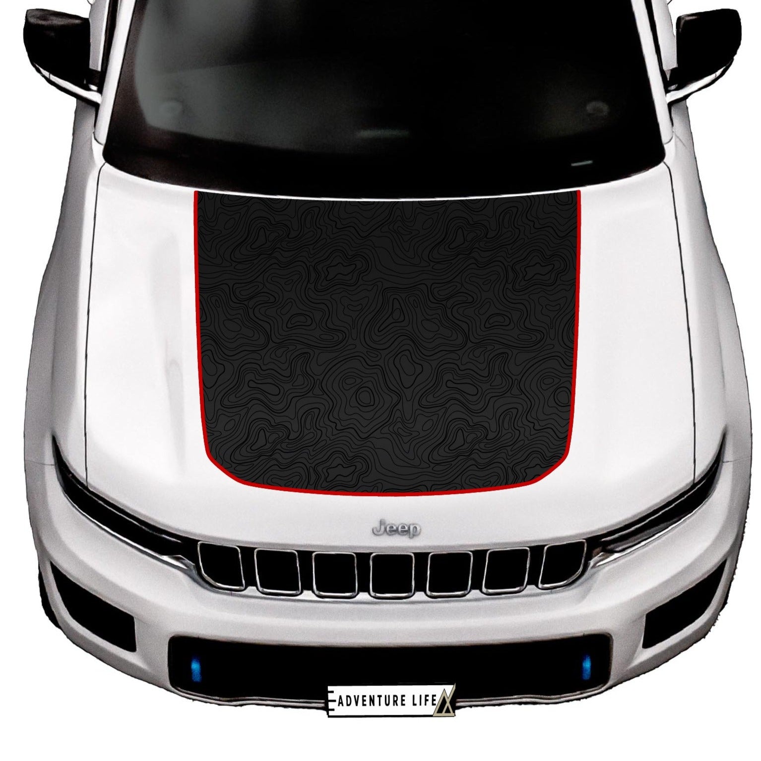 Hood Graphic for Jeep Grand Cherokee WL 2022-2023 2-row - AdventureLifeDecals