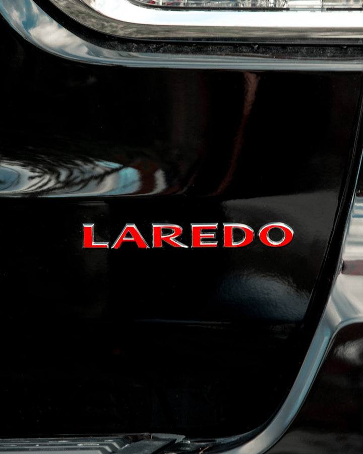 LAREDO Custom Color Emblem Overlay Accessory for 2005-2022 Grand Cherokee WK2 Laredo