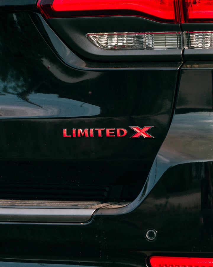 LIMITED X Custom Color Emblem Overlay Decal Sticker for Grand Cherokee WK2