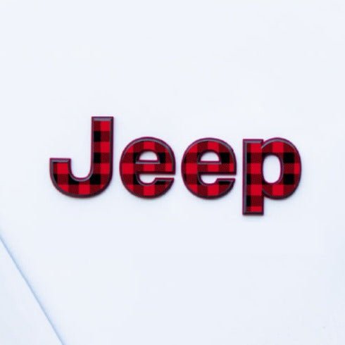 Plaid Emblem Overlay Accessory for Jeep Gladiator