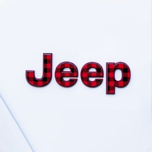Jeep Wrangler Emblem Decal set | Plaid