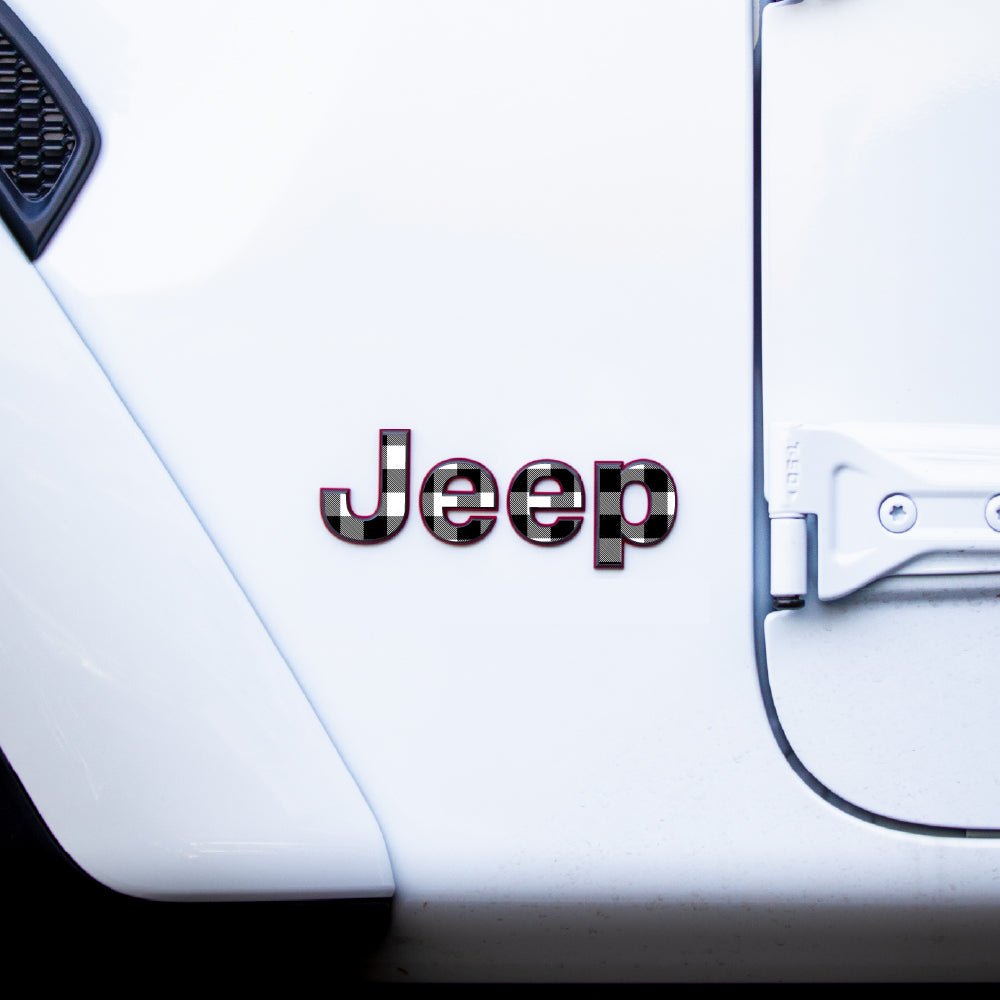 PLAID Emblem Overlay Accessory for Jeep Wrangler