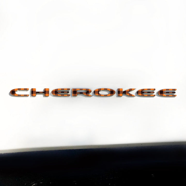 CHEROKEE Emblem Decal | Plaid - fits 2014-2024 Cherokee