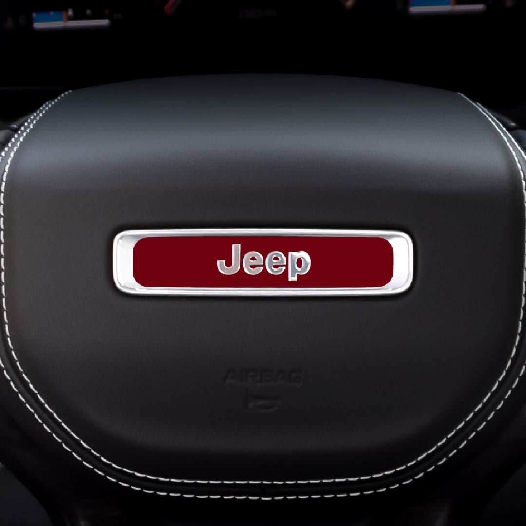 Rectangle Steering Wheel Custom Color Decal for Jeep vehicles - AdventureLifeDecals