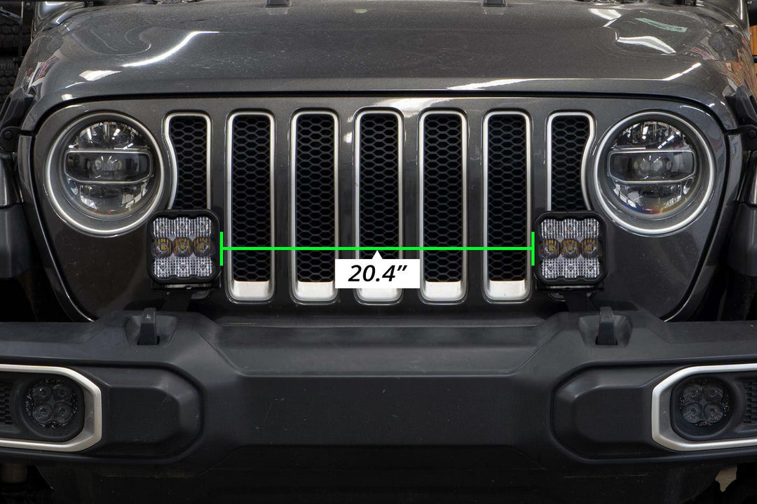 SS5 Bumper LED Pod Light Kit for 2020-2023 Jeep JT Gladiator - AdventureLifeDecals