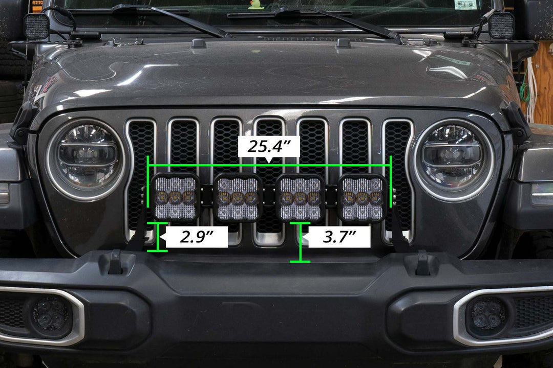SS5 Grille CrossLink Lightbar Kit for 2018-2023 Jeep JL Wrangler - AdventureLifeDecals