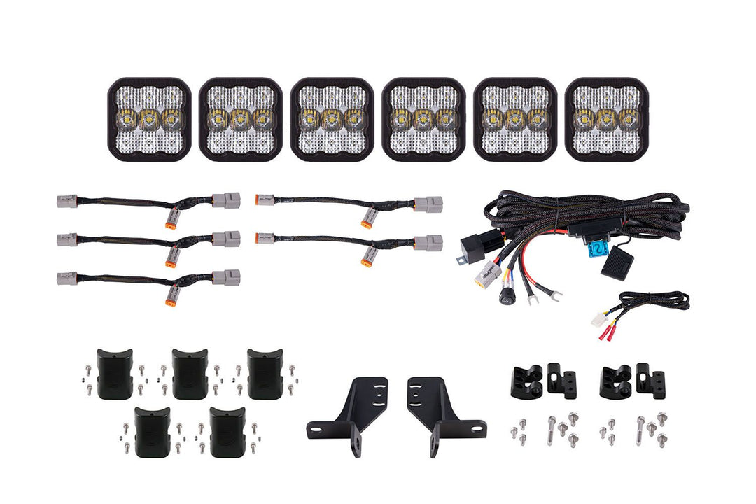 SS5 Grille CrossLink Lightbar Kit for 2021-2023 Ford Bronco (w/ Steel Bumper) - AdventureLifeDecals