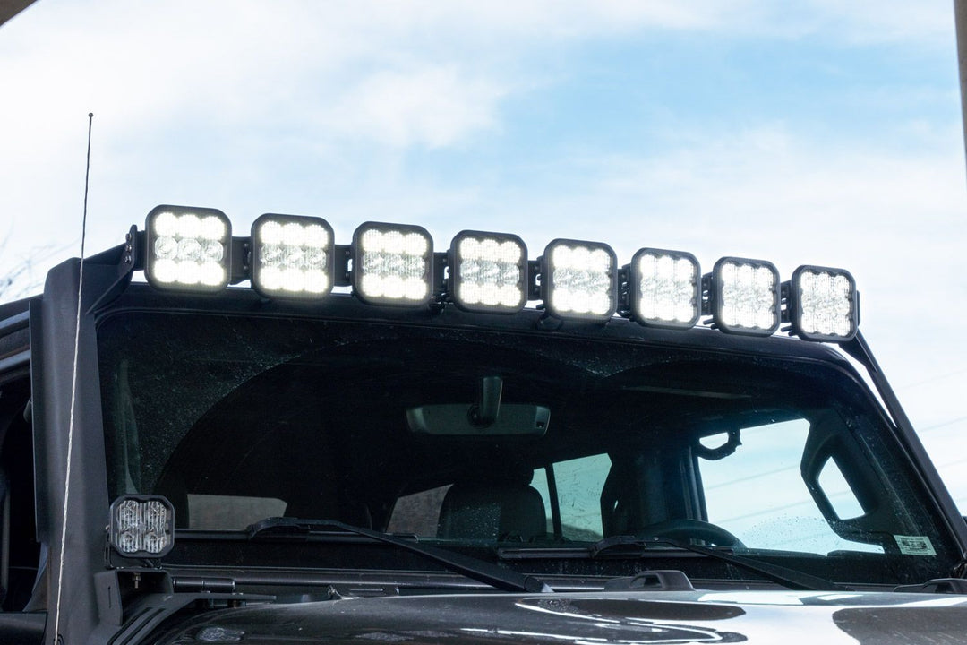 SS5 Windshield CrossLink Lightbar Kit for 2018-2023 Jeep JL Wrangler - AdventureLifeDecals