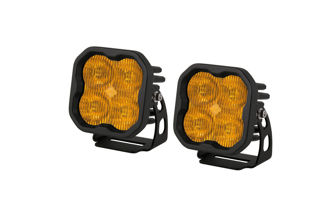 Stage Series 3" SAE Yellow Max LED Pod (pair) - AdventureLifeDecals