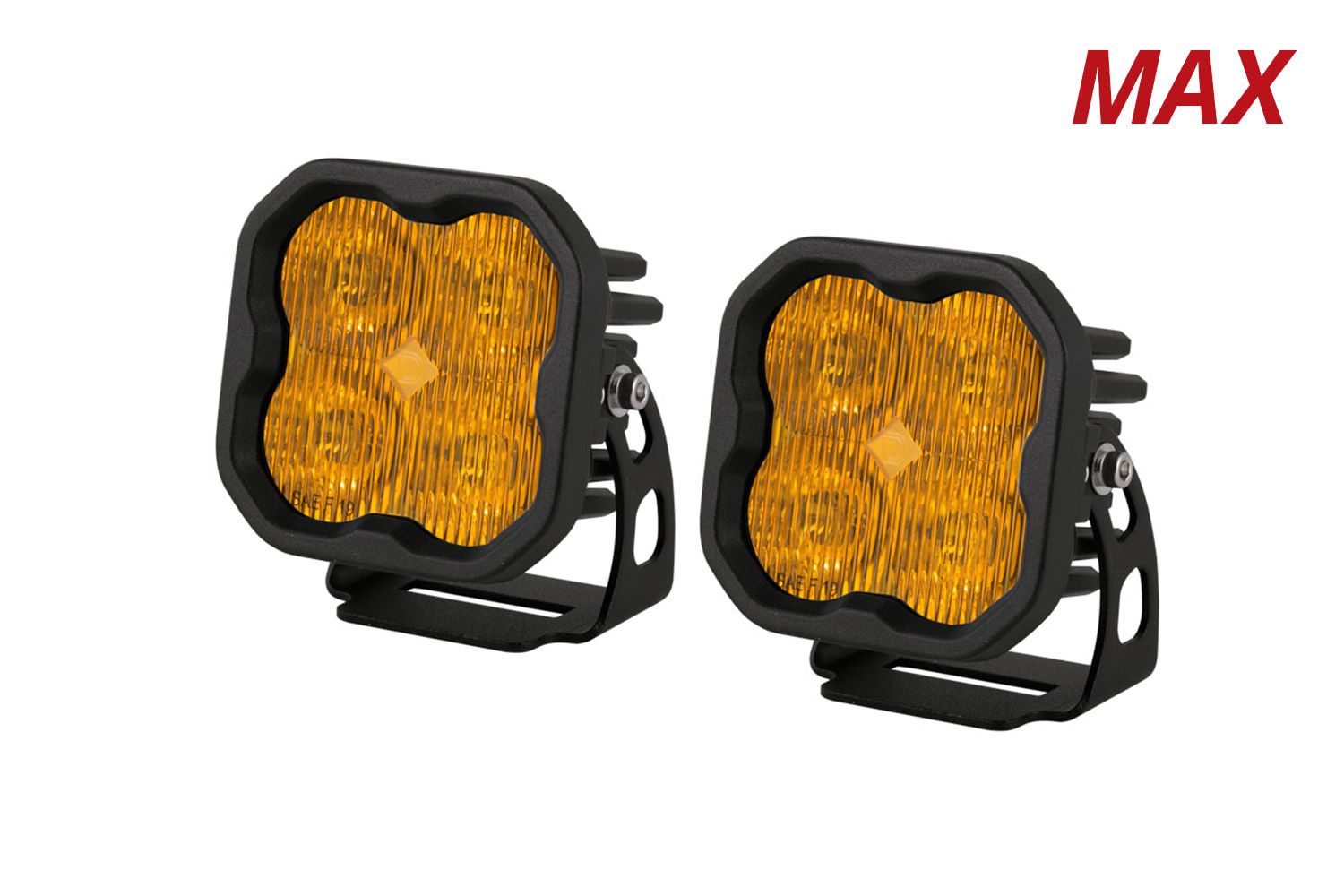 Stage Series 3" SAE Yellow Max LED Pod (pair) - AdventureLifeDecals