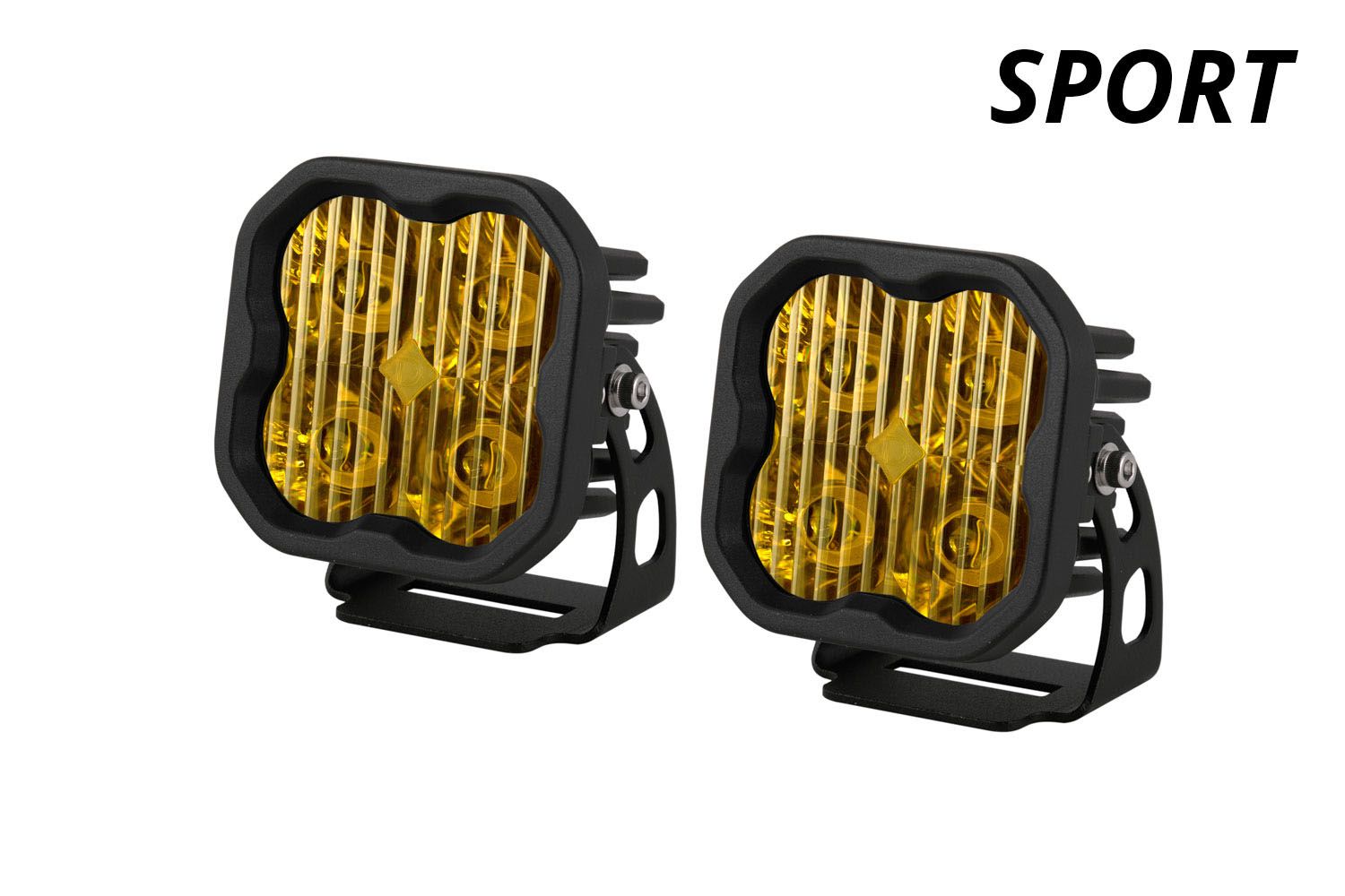 Stage Series 3" SAE Yellow Sport LED Pod (pair) - AdventureLifeDecals