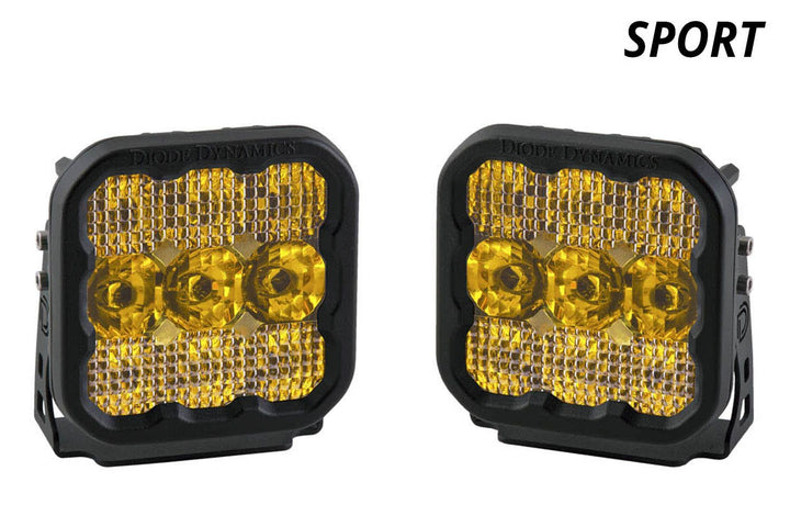 Stage Series 5" Yellow Sport LED Pod (pair) - AdventureLifeDecals