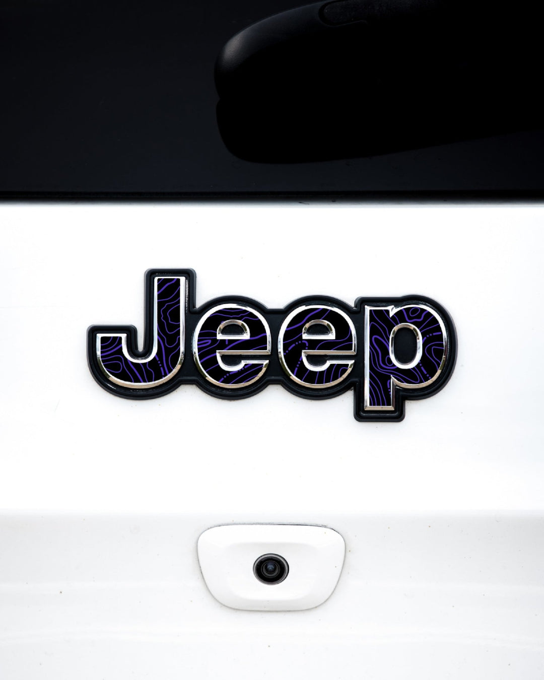 Topographical Map Emblem Overlay Accessory for Jeep Vehicles - AdventureLifeDecals